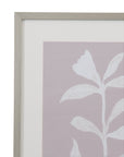 Fresh Leaves II Framed Print - Gray