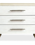 Cascade - 3-Drawer Nightstand - Beige / White