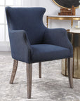 Yareena - Wing Chair - Blue
