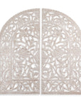 Arched Wall Art - White