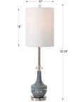 Piers - Mottled Buffet Lamp - Blue