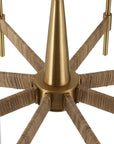 Lautoka - Rattan 8 Light Chandelier - Light Brown
