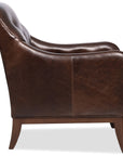 CC - Belvedere Tufted Lounge Chair - Dark Brown