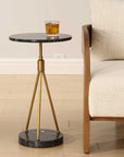 Rosston - Marble Accent Table - Black