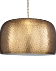 Lemont - Hammered Brass 1 Light Pendant - Brass