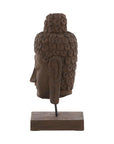 Carved Buddha Head - Dark Brown