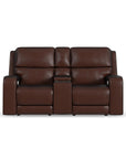 Oasis - Power Reclining Loveseat With Console, Power Headrests, Lumbar, Heat & Massage