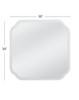 Clover - Square Wall Mirror - White