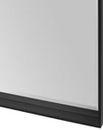 Kahn - Oversized Rectangular Mirror - Black
