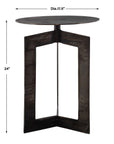 Deltoid - Accent Table - Gunmetal