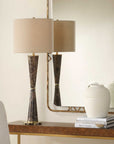 Jameson - Marble Cones Table Lamp - Brown