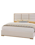 Crafted Oak - Upholstered Bed