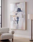 Waterfront - Geometric Abstract Art - Gray