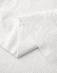 Liza White Matelasse - Queen Coverlet Set Set of 4 - White / Black