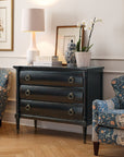 Charleston - Three Drawer Chest, Armoire Base - Black
