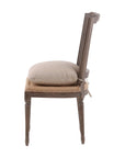 Morton - Dining Side Chair - Dark Brown / Beige