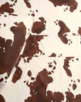 Elsa Cowhide - King 200TC Cotton Cowhide Sheet Set (Set of 4) - Chocolate