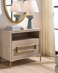 Alessia - Modern Side Table - Light Oak