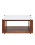 Lincoln - Square Coffee Table With Casters - Light Brown