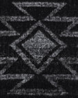 Antigua - 100% Wool Handwoven Throw Blanket - Black / White
