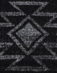 Antigua - 100% Wool Handwoven Throw Blanket - Black / White