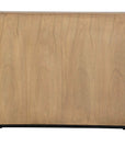 Lorenzo - Geometric 2 Door Cabinet - Light Brown