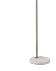 Thames - Floor Lamp - Brass / White