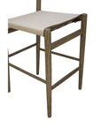 Prescott - Linen Counter Stool - Beige / Light Brown
