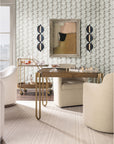 Commerce And Market - Walnut Wine and Bar Cart - Light Caramel