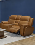 Ziggy - Power Reclining Loveseat With Console, Power Headrest, Lumbar, Heat & Massage