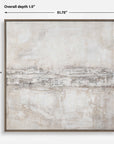 Desert Oasis - Abstract Canvas Art - Gray