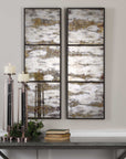 Rahila - Antiqued Mirror (Set of 2) - Black