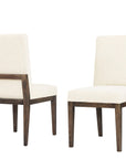 Dovetail - Upholstered Side Chair - Aged Grey Legs