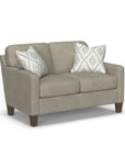 Moxy - Fabric Loveseat With Straight Track Arms
