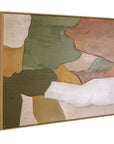 Terra Layers Framed Canvas - Brown