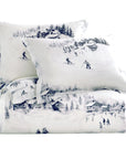 Ski Life - Twin Eucalyptus Comforter Set Set of 2 - Gray