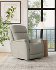 View - Power Swivel Recliner With Power Headrest