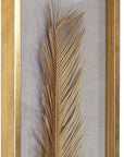 Palma - Leaf Shadow Box (Set of 3) - Gold