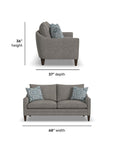 Eleanora - Loveseat With Legs