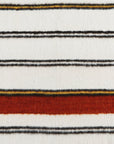 Solola - 100% Wool Handwoven Throw Blanket - Orange / Natural