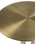 Sonia - Modern Accent Table - Brass