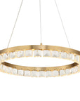Segovia - Round Crystal LED Chandelier - Gold