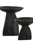 Shadow - Pedestal Bowls (Set of 2) - Black