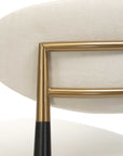 Moxie - Armless Dining Chair (Set of 2) - Black / Off White