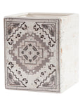 Dakota - Ceramic Wastebasket, 2 Per Carton - Cream