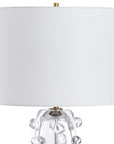 Aura - Clear Glass Table Lamp - White