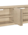 Geometry - Entertainment Console - Polished Limestone