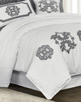 Madison - King Linen Duvet Cover - Gray