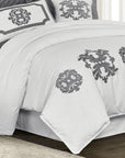Madison - King Linen Duvet Cover - Gray
