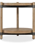 Vineyard Row - Round End Table - Light Brown